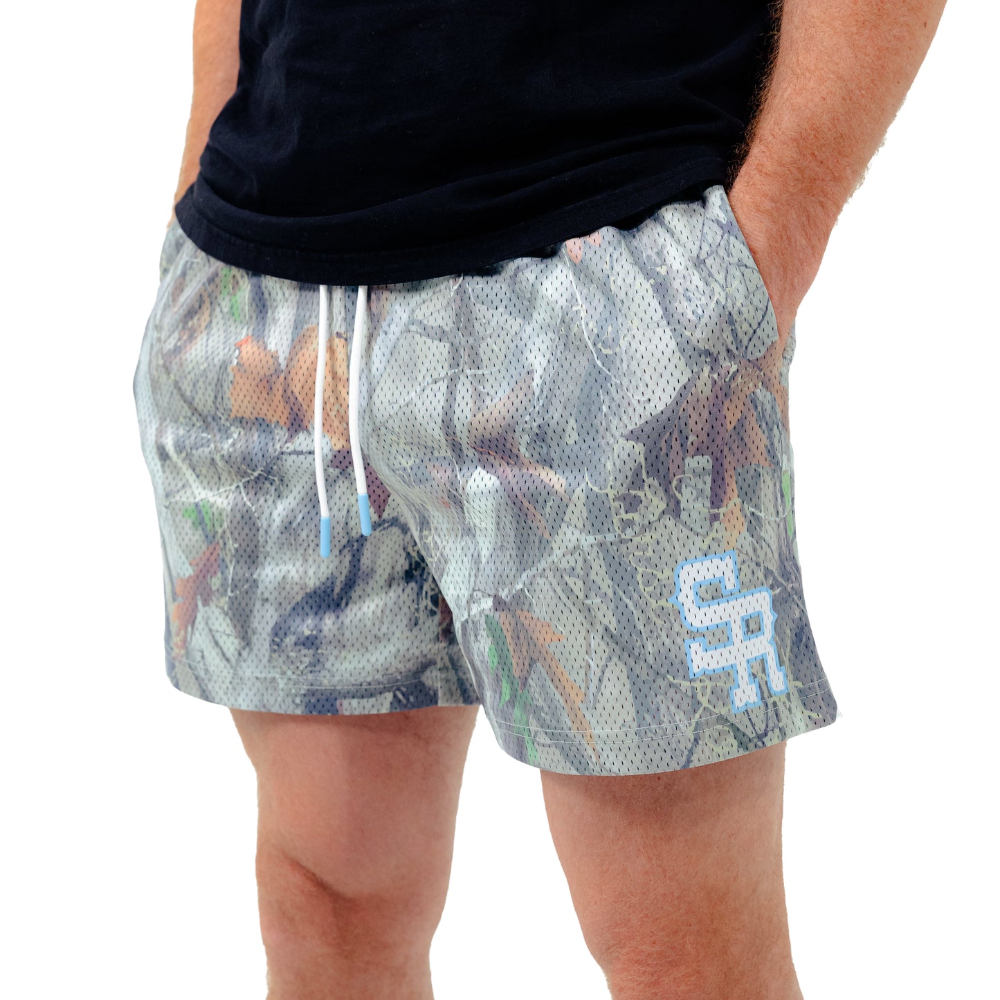 Varsity Mesh Shorts (Washed Camo)