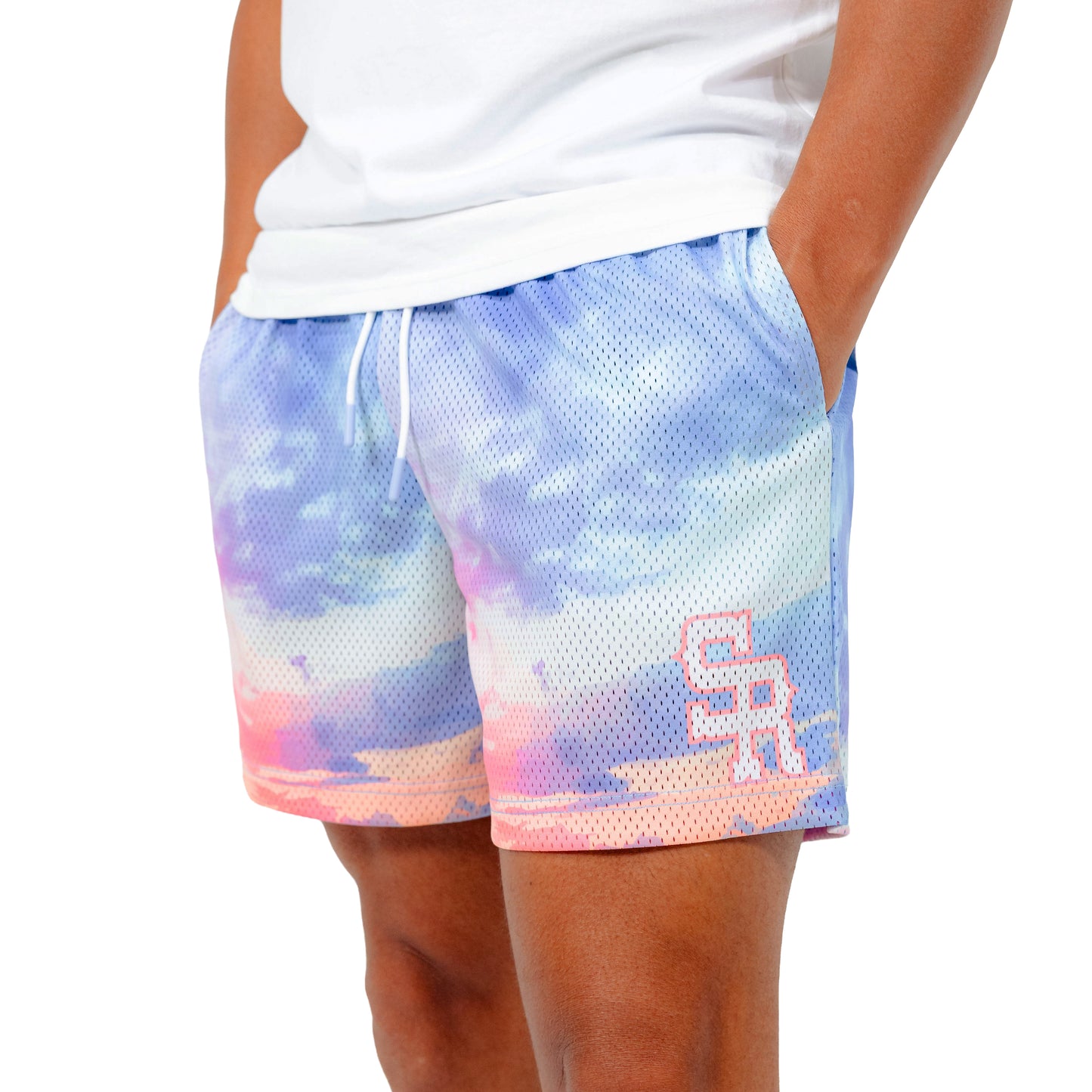 Varsity Mesh Shorts (Cotton Candy)