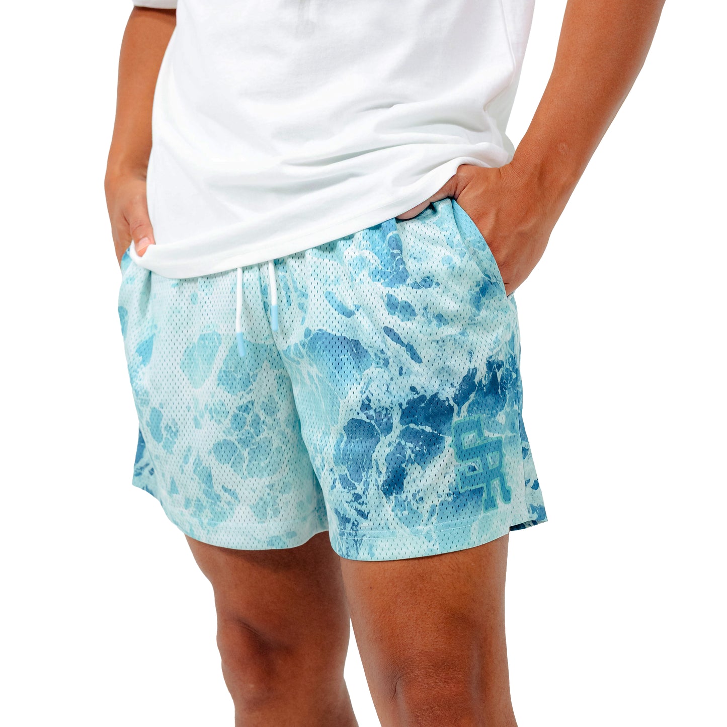 Varsity Mesh Shorts (Blue Wave)