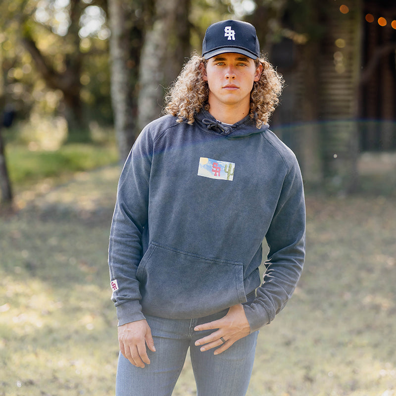 Vintage Washed Sky Hoodie