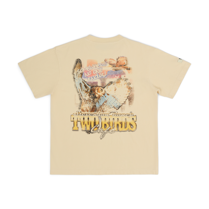 Two Birds Cafe Tee (Bone)