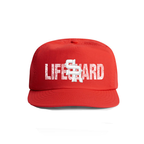 Lifeguard Unstructured Nylon Hat (Red)