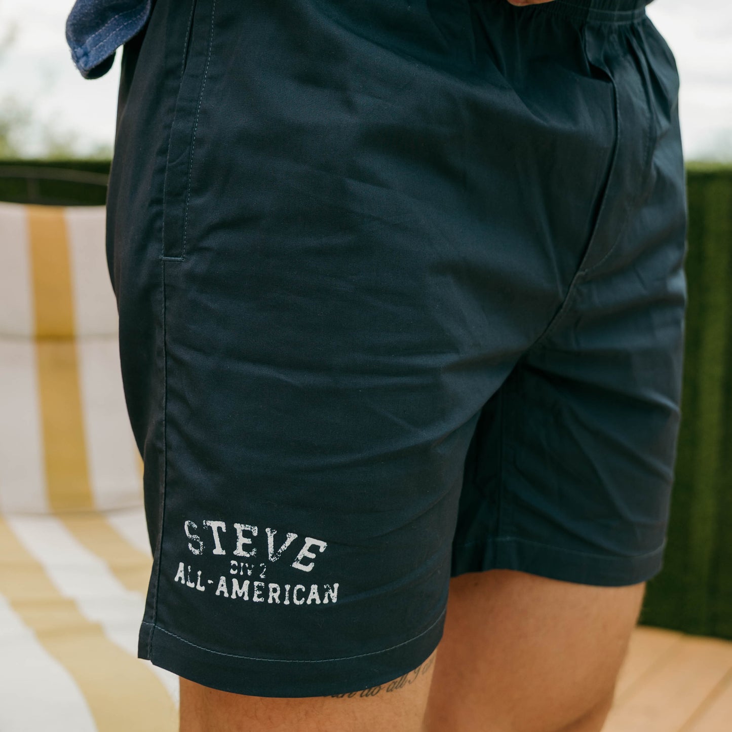 Steve All American Beach Shorts (Navy Blue)