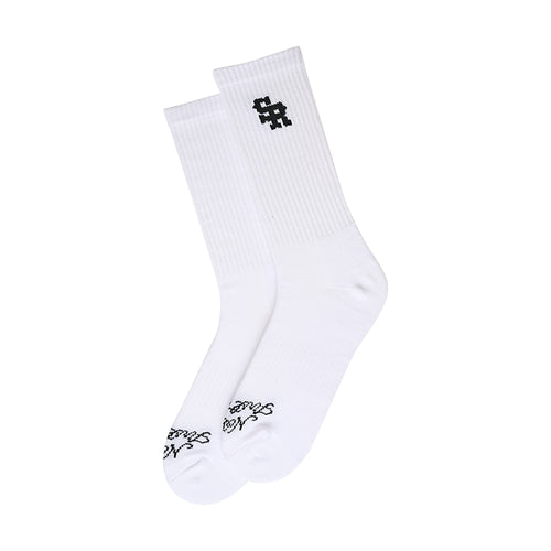 Calcetines de punto (blanco/negro)