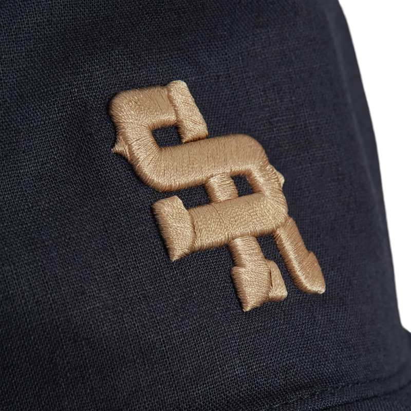 "The Journeyman" Unstructured Hat (Navy/Cream)
