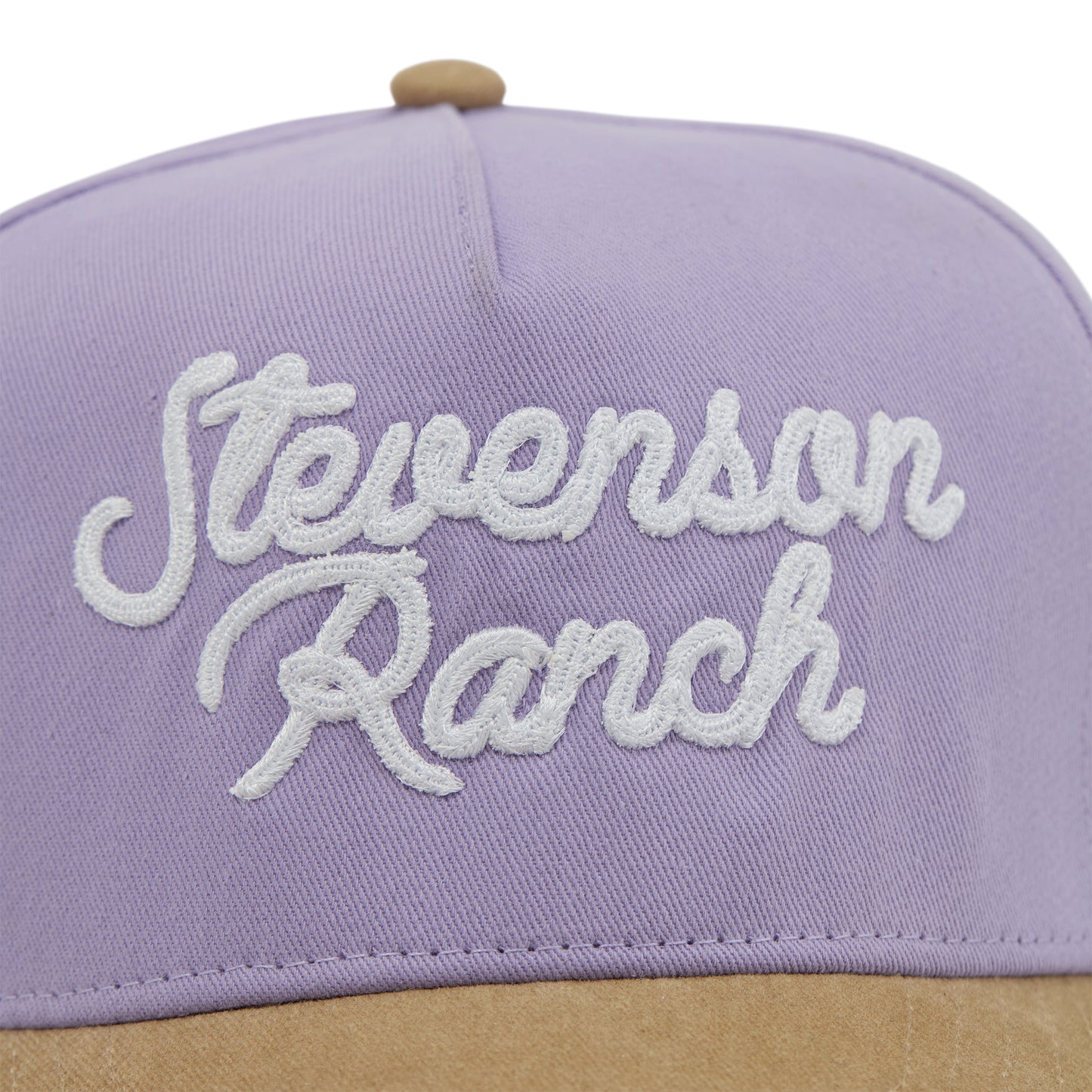 Midtown "Script Logo" Structured Hat (Purple/Tan)