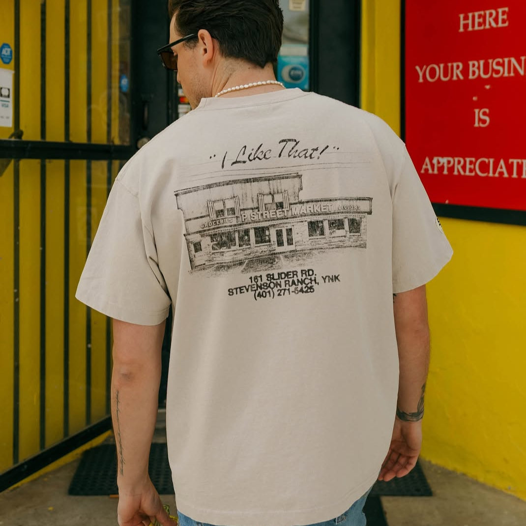 P Street Market Tee (Beige)