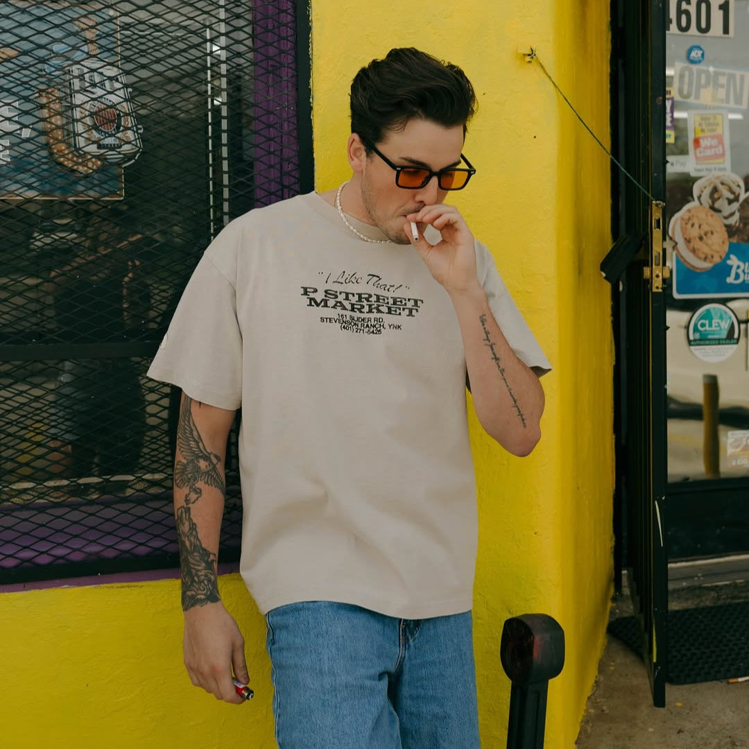 P Street Market Tee (Beige)