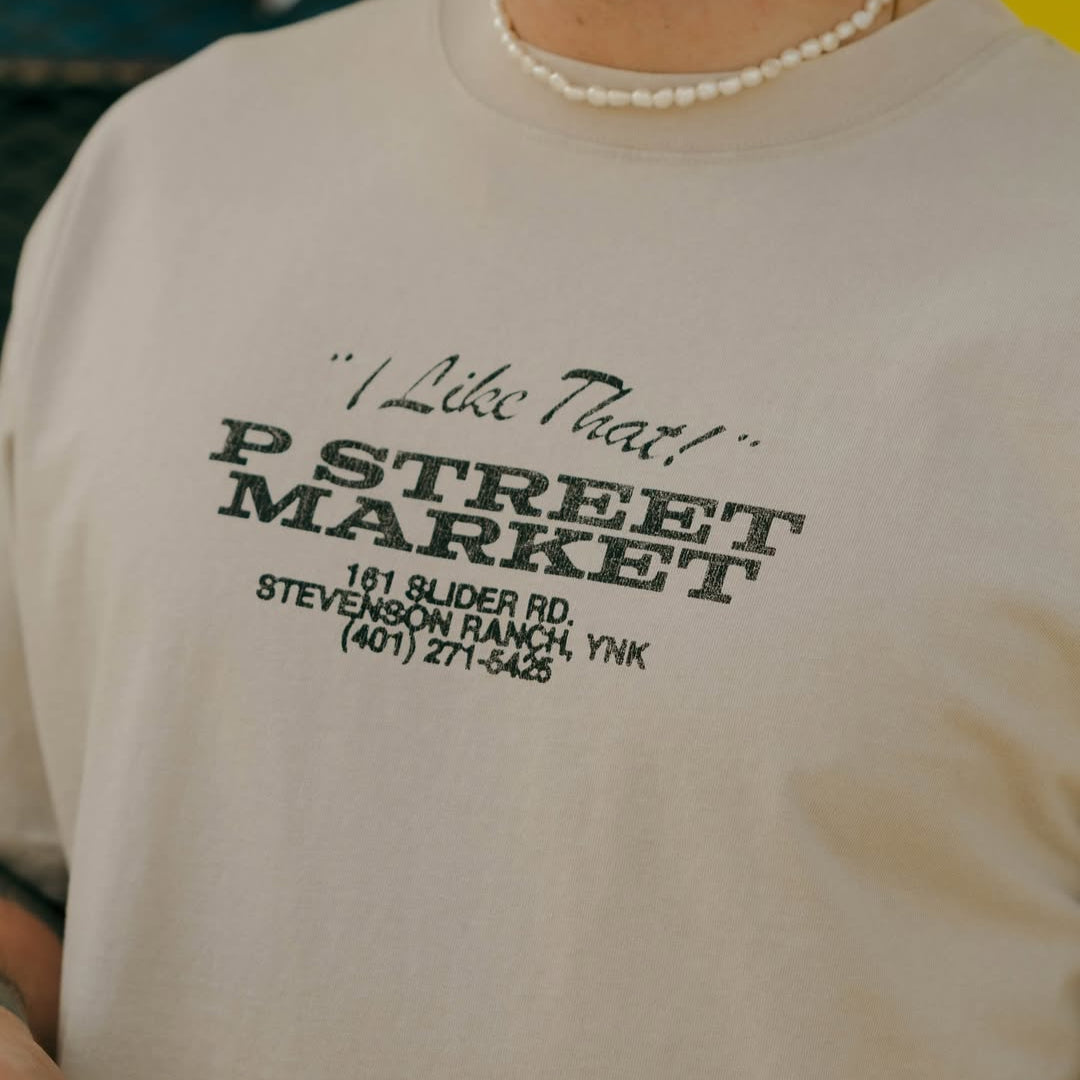 P Street Market Tee (Beige)