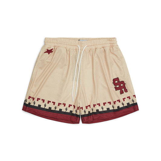 Stevenson Ranch x Coyotes Varsity Mesh Shorts (Tan)