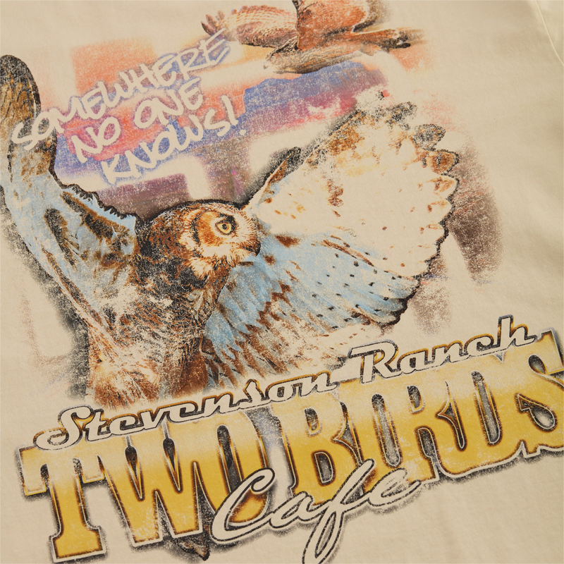 Two Birds Cafe Tee (Bone)