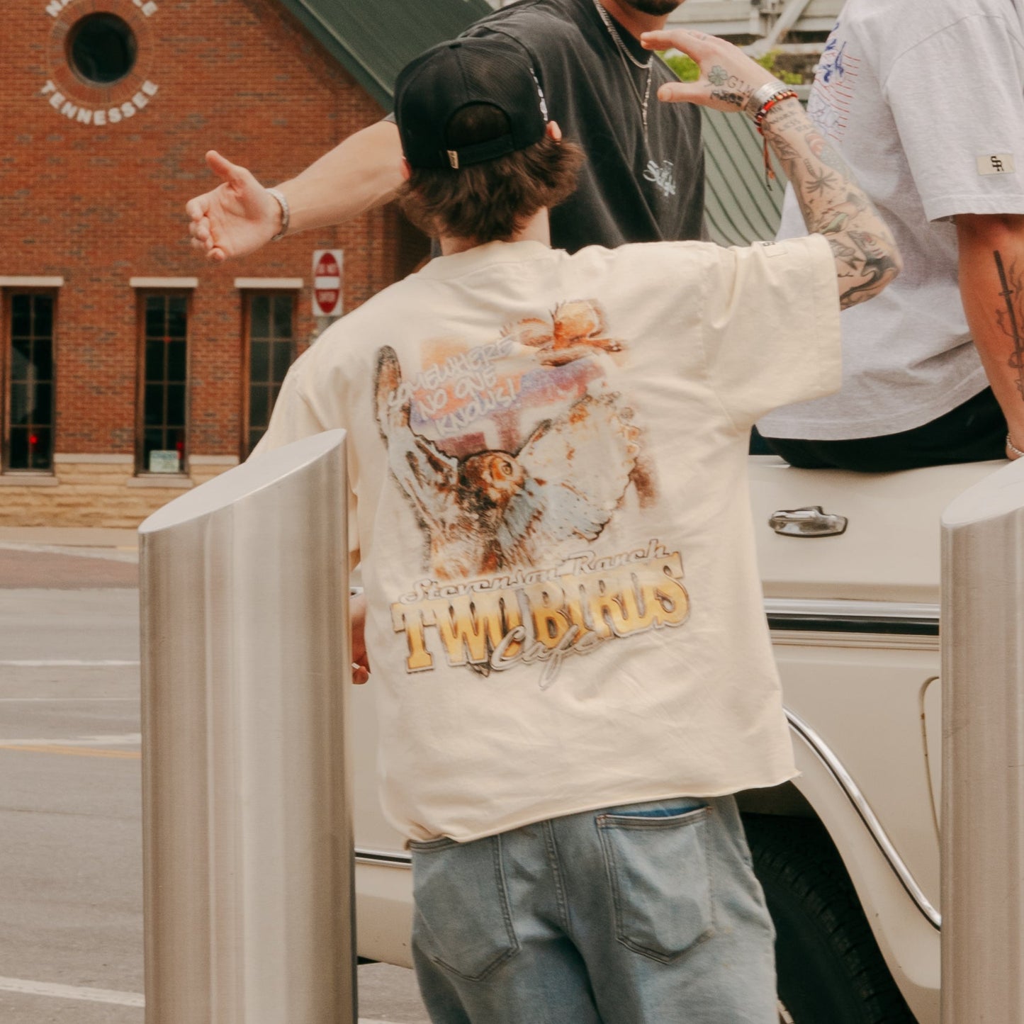 Two Birds Cafe Tee (Bone)