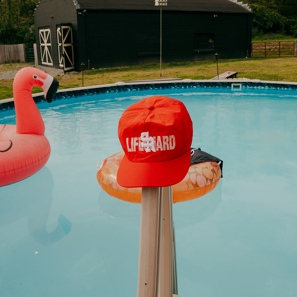 Lifeguard Unstructured Nylon Hat (Red)