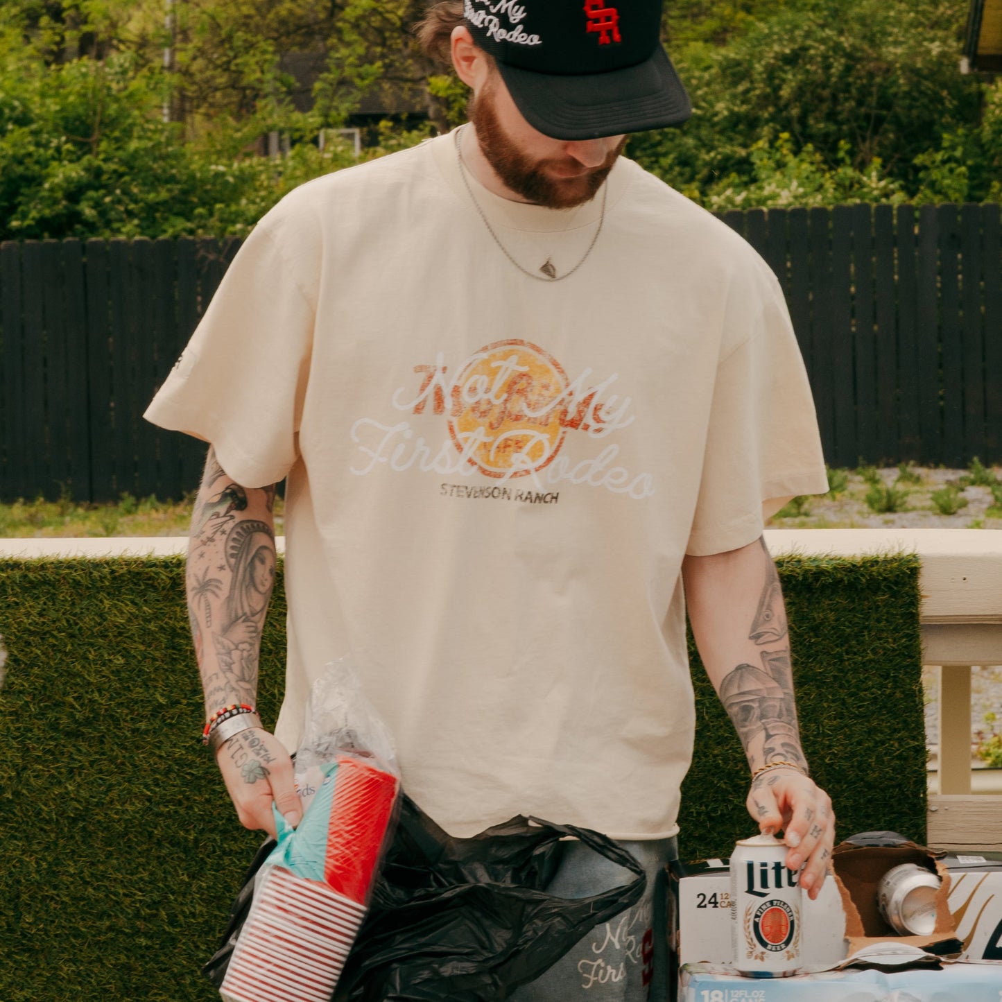 Two Birds Cafe Tee (Bone)