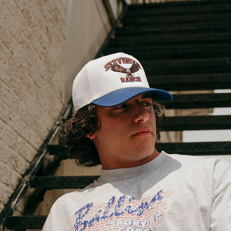 Flying Eagle Structured Hat (White/Blue)