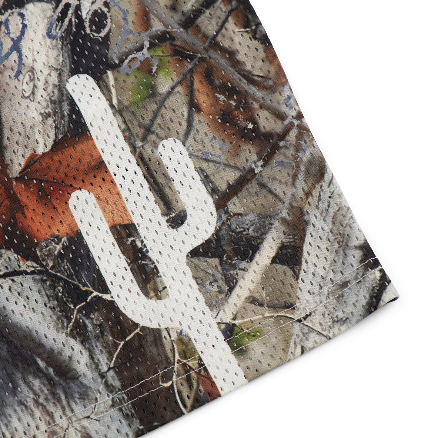 Premium Mesh Varsity Shorts (Woodland Camo)
