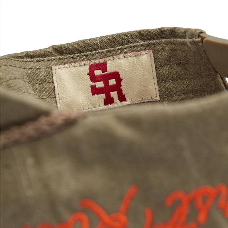 Desert Structured Rope Hat (Grey/Orange)