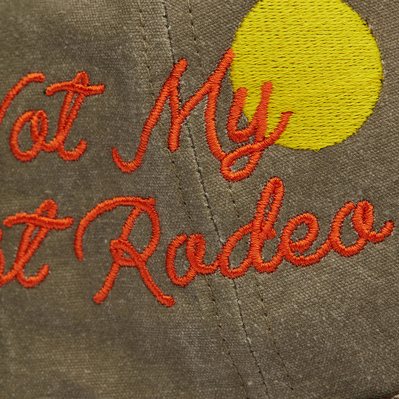 Desert Structured Rope Hat (Grey/Orange)