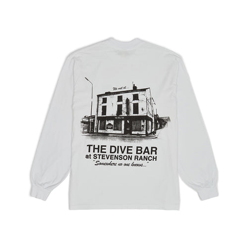 Stevenson Ranch x The Lows Dive Bar Longsleeve Tee (White)