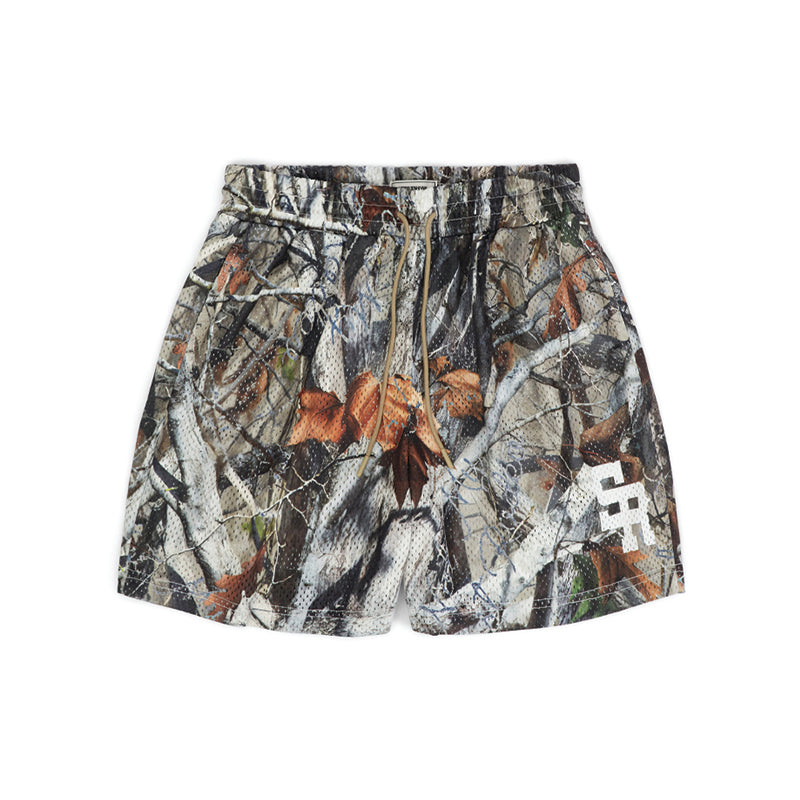 Varsity Mesh Shorts (Woodland Camo)