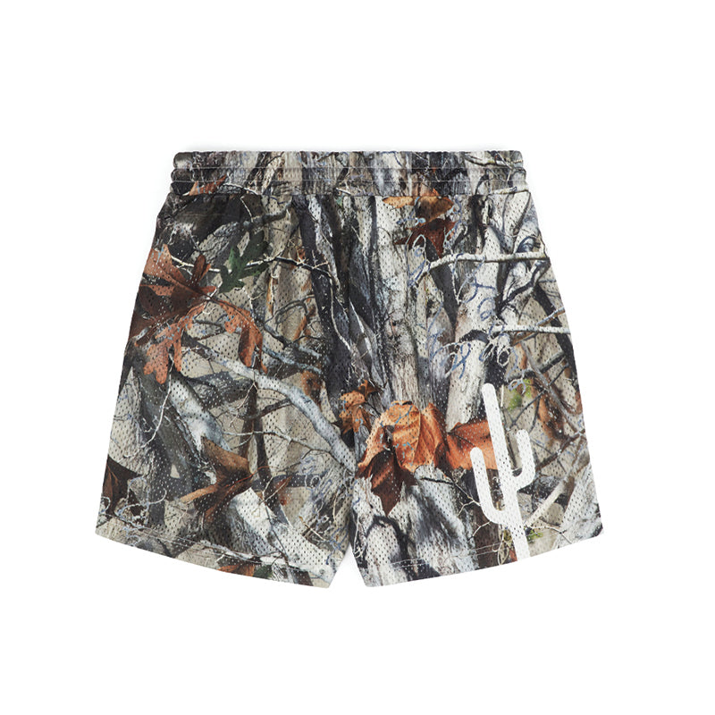 Varsity Mesh Shorts (Woodland Camo)
