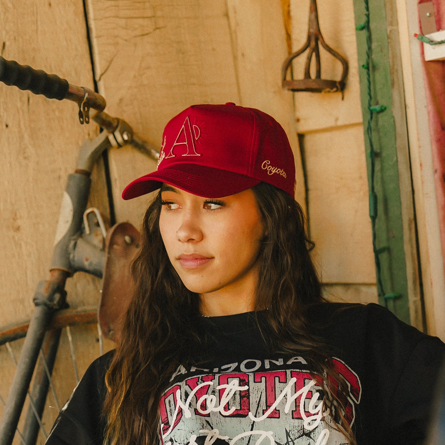 Stevenson Ranch x Coyotes Unstructured Hat (Red)