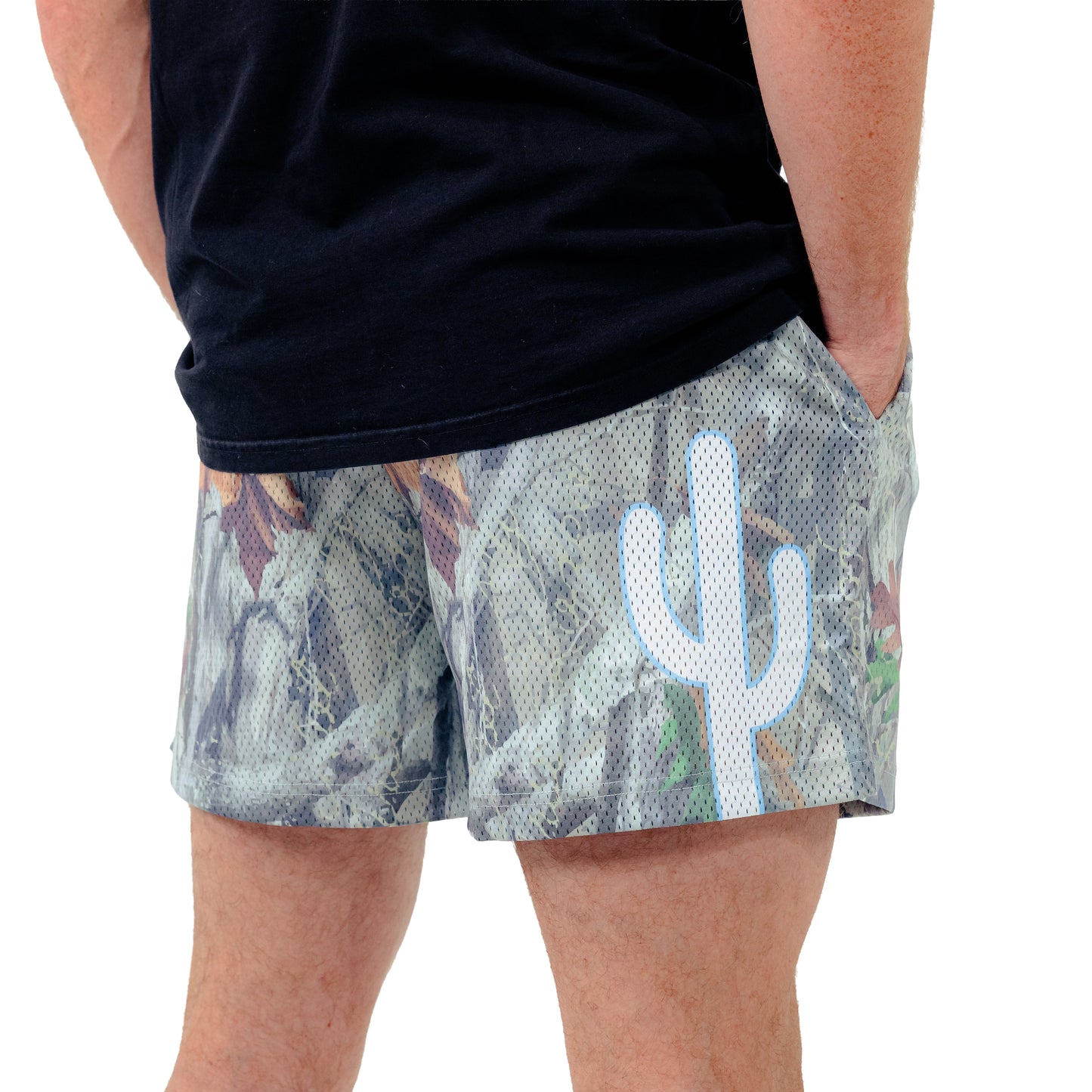 Varsity Mesh Shorts (Washed Camo)