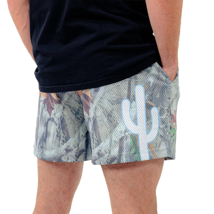 Varsity Mesh Shorts (Washed Camo)
