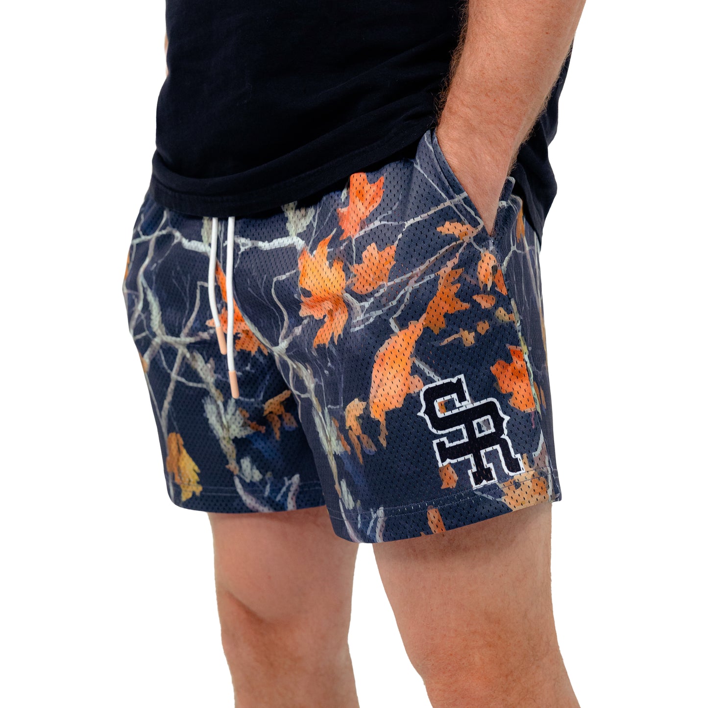 Varsity Mesh Shorts (Forest Camo)