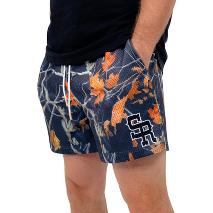 Varsity Mesh Shorts (Forest Camo)