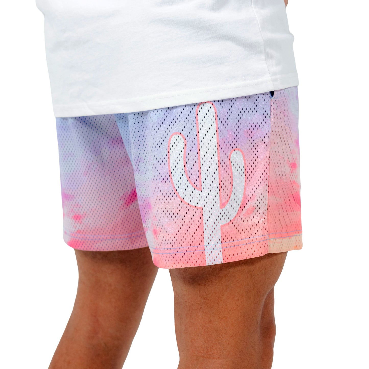 Varsity Mesh Shorts (Cotton Candy)