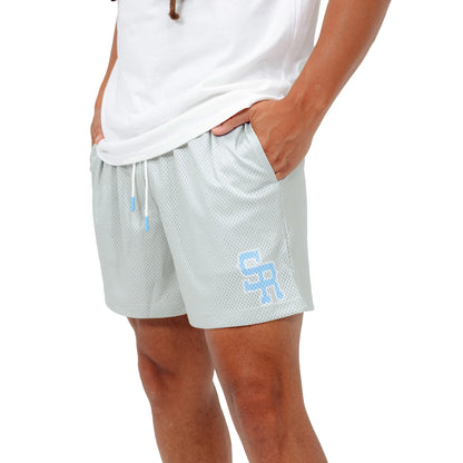Varsity Mesh Shorts (Grey/Blue)