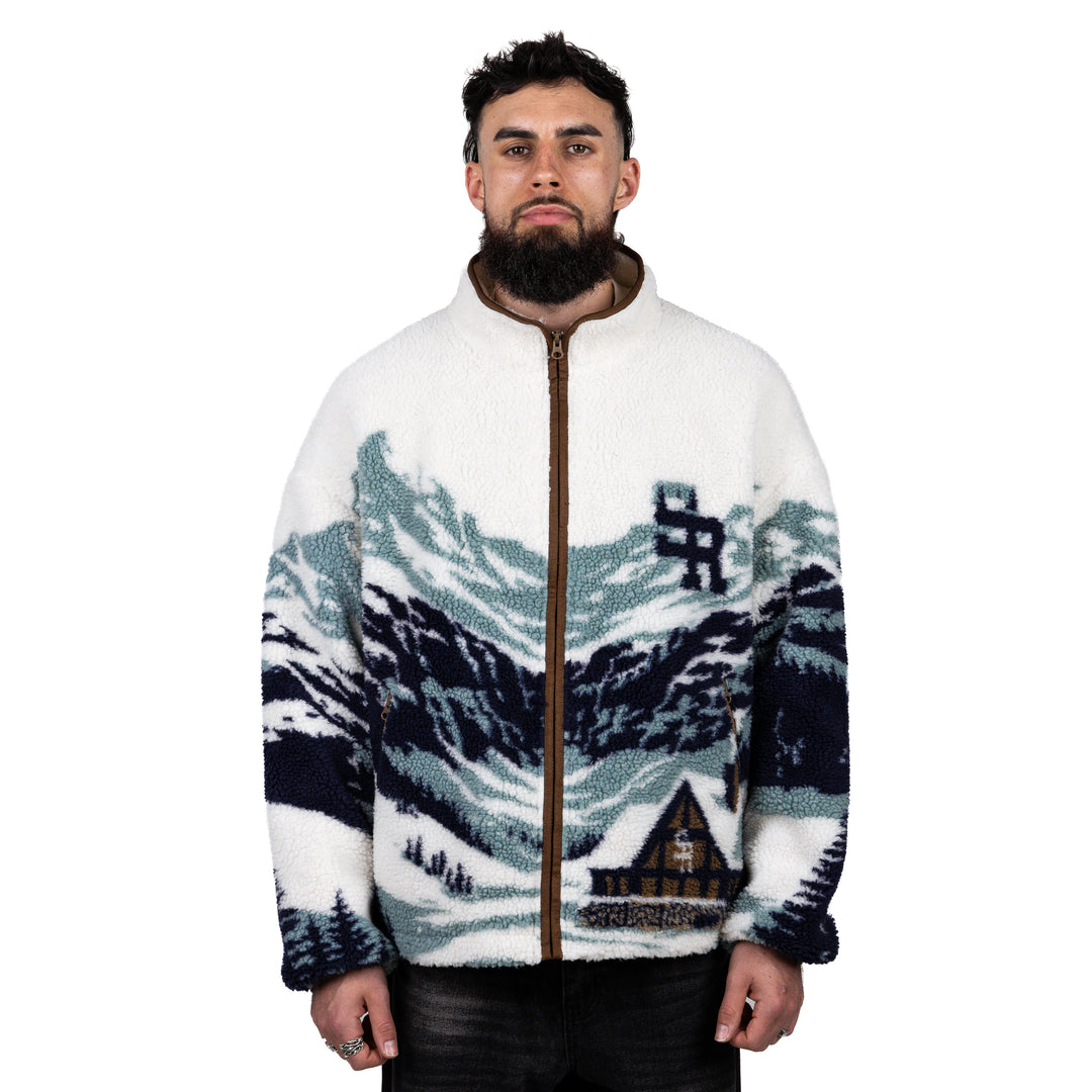 Ski Lodge Sherpa Jacket (Cream)