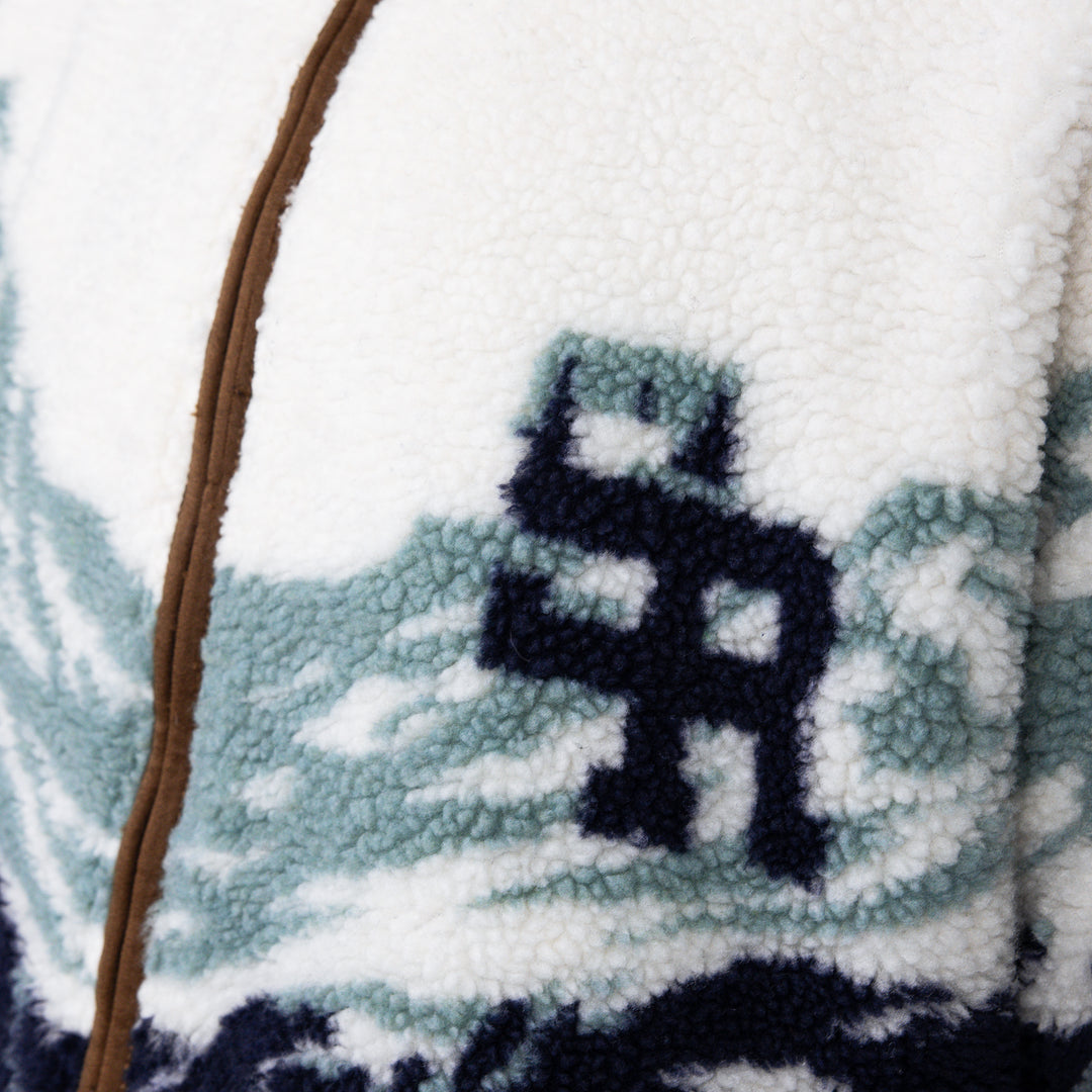 Ski Lodge Sherpa Jacket (Cream)