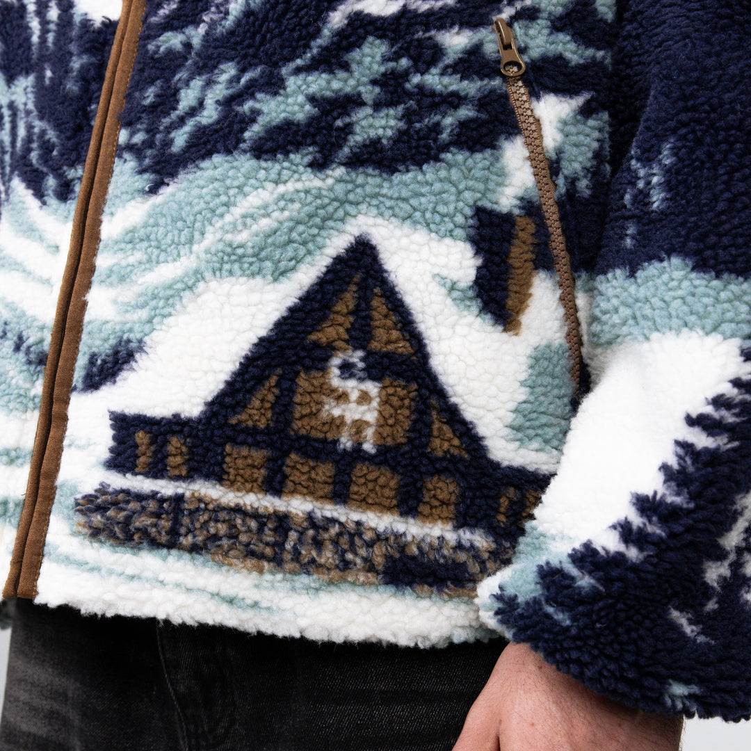 Ski Lodge Sherpa Jacket (Cream)