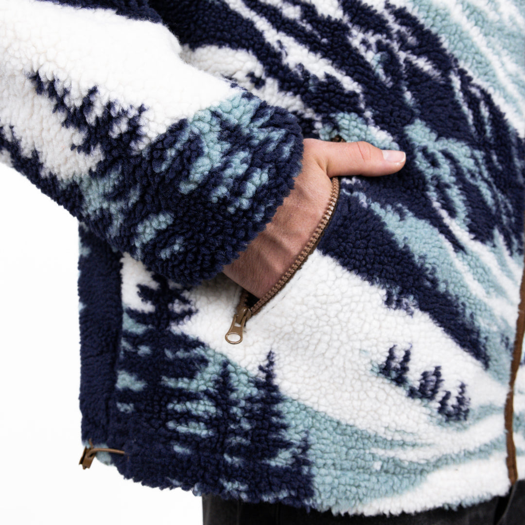 Ski Lodge Sherpa Jacket (Cream)