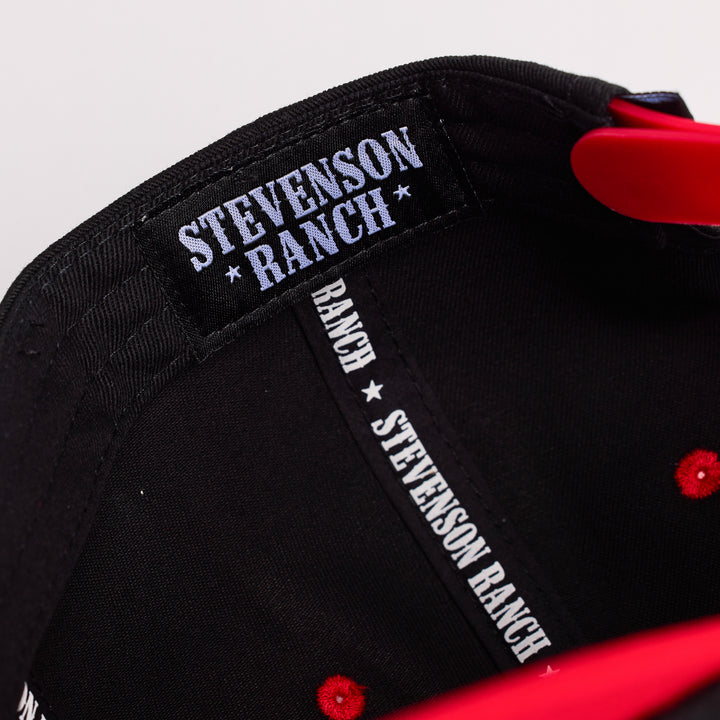 Red Rocks Unstructured Hat (Black/Red)