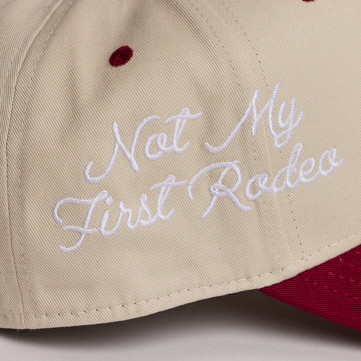 Red Rocks A-Frame Hat (Cream/Maroon)
