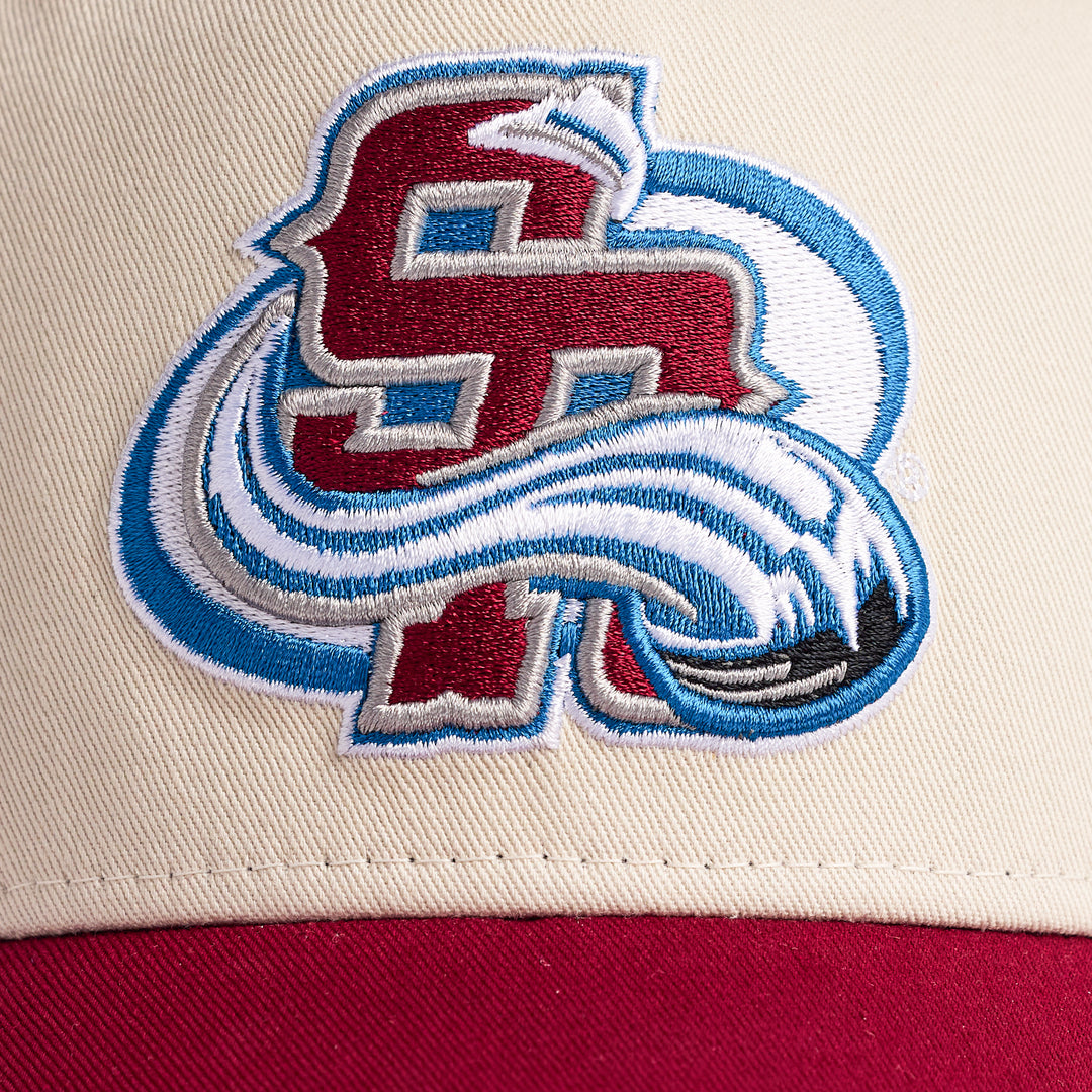 Red Rocks A-Frame Hat (Cream/Maroon)