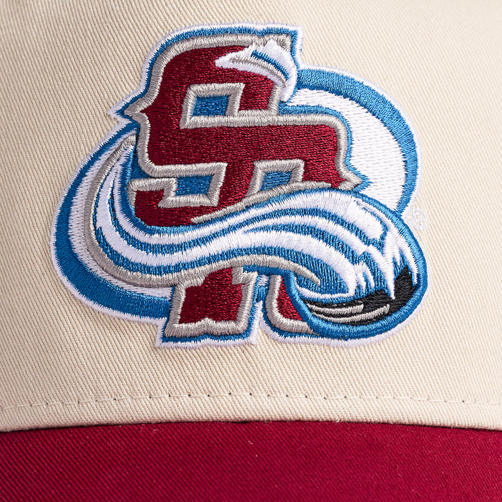 Red Rocks A-Frame Hat (Cream/Maroon)