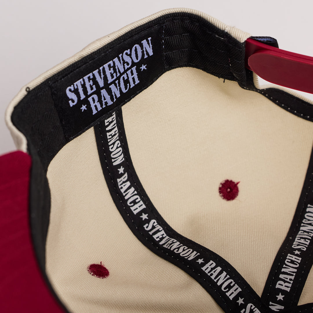 Red Rocks A-Frame Hat (Cream/Maroon)
