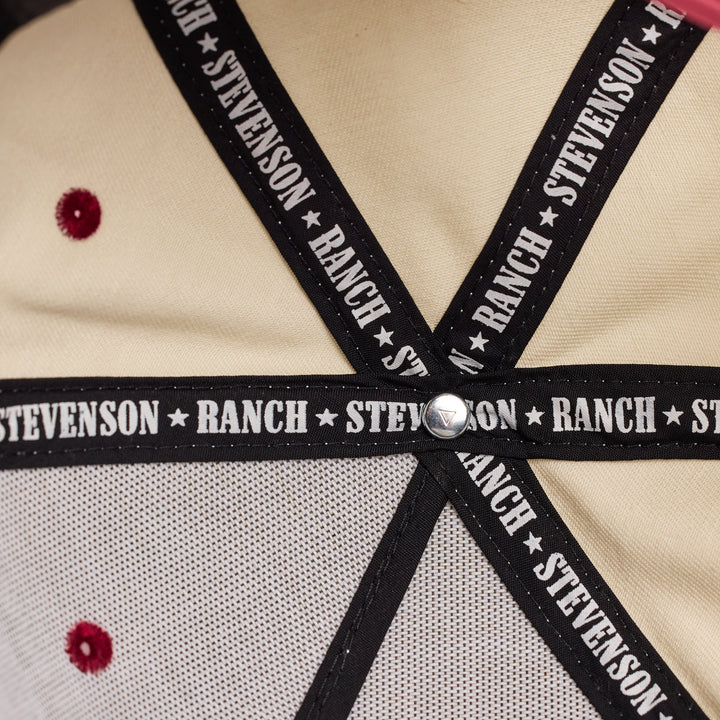 Red Rocks A-Frame Hat (Cream/Maroon)