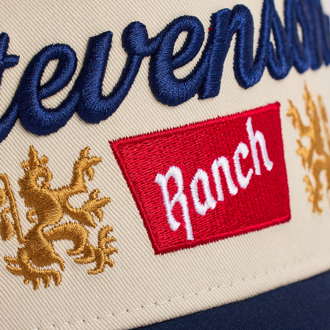 Red Rocks A-Frame Hat (Cream/Blue)