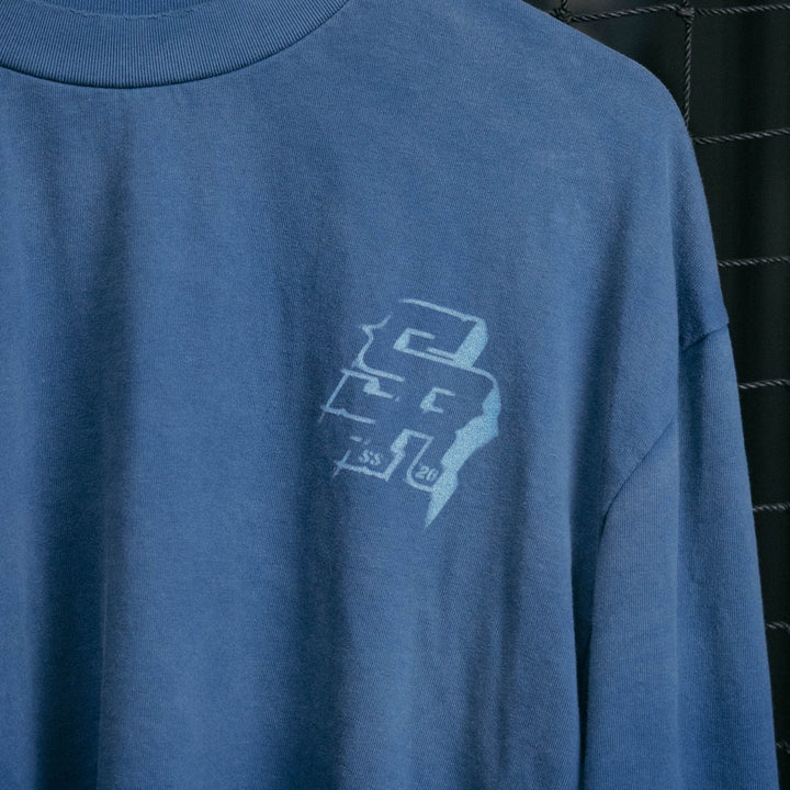 Icon Longsleeve Tee (Faded Blue)