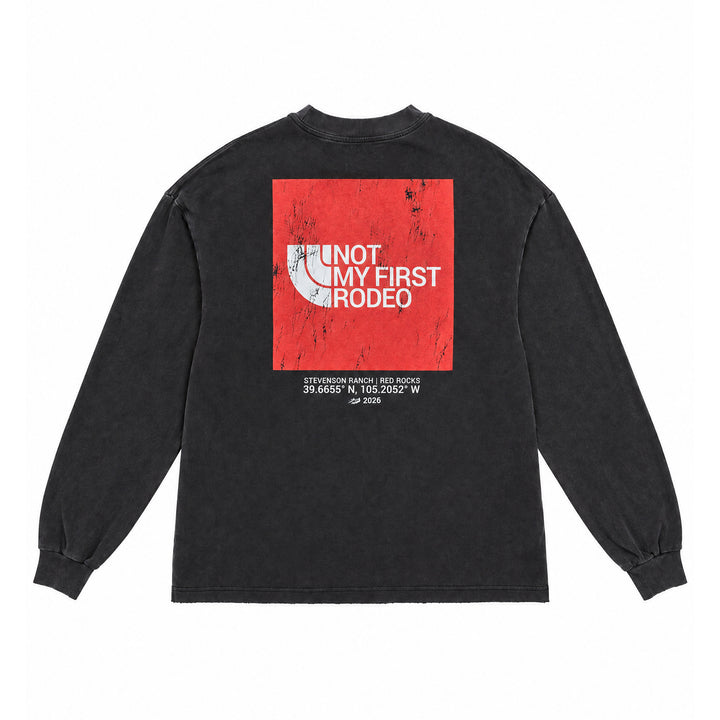 Red Rocks Northface Longsleeve Tee (Vintage Black)