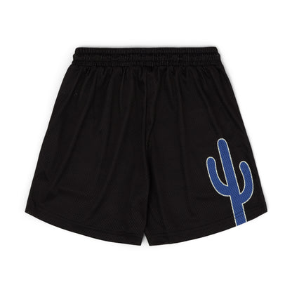 Varsity Mesh Shorts (Black/Blue)