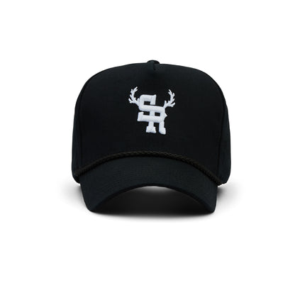 Antlers Structured Rope Hat (Black)