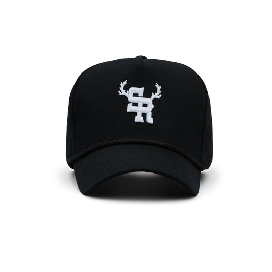 Antlers Structured Rope Hat (Black)