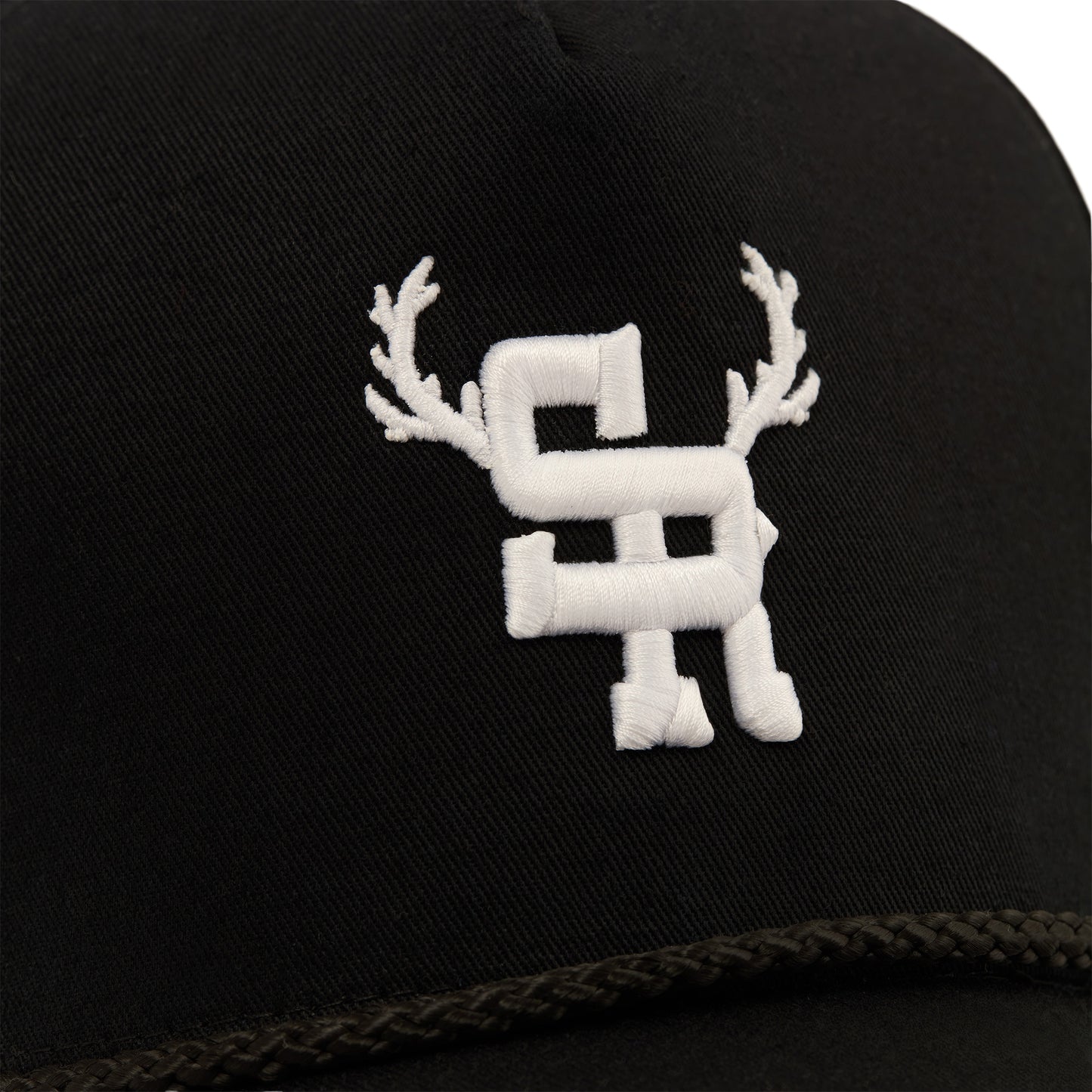 Antlers Structured Rope Hat (Black)