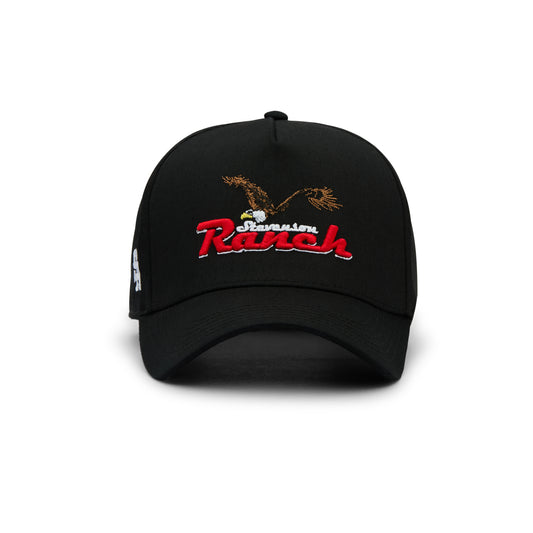 Ranch Eagle Structured Hat (Black)
